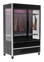 FC 20-08 VV 1,3-3 X7 (распашные двери структурный стеклопакет) для мяса 9005 цвет черный