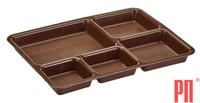 ПОДНОС ПЛАСТИК CAMBRO С 5 ОТДЕЛЕНИЯМИ CAMBRO 26,8X36,5X3,3СМ 1411CP167 ОБРАЗЕЦ